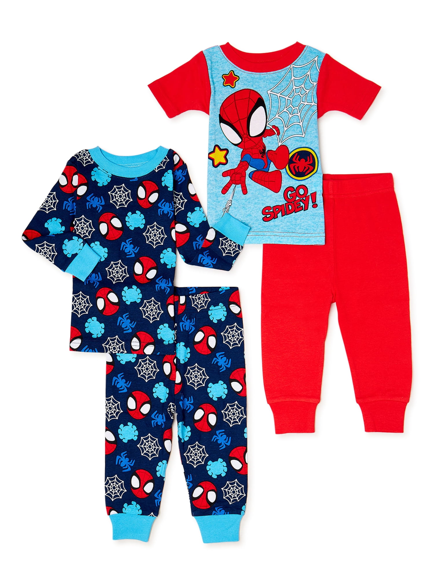 Details about   Infant Toddler Boys Spiderman Red Top Blue Bottom Pajamas Size 12M 24M 