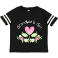thumbnail image 3 of Inktastic Grandpa's Girl- Heart Flowers Girls Toddler T-Shirt, 3 of 5