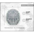 thumbnail image 5 of Soft Microfiber Bathroom Toilet Lid Cover, Machine Washable Seat Covers, 18x18, Stays in Place Rubber Backing, Fits Most Round, Elongated and Oblong Lids, Home Decor Accessories, Gray, 5 of 8