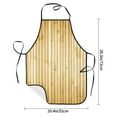thumbnail image 2 of Easygdp Bamboo Wall Apron Waterdrop Resistant with 2 Pockets,Oil Resistant Cooking Kitchen Chef Apron for Women Men, 2 of 7