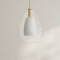 thumbnail image 4 of Carillon Collection One-Light Brushed Gold Large Contemporary Pendant, 4 of 5