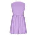 thumbnail image 6 of Tdoqot Girls Tank Dresses with Pockets- Casual Summer Flowy Sleeveless Kids Sundress Purple Size 10, 6 of 6