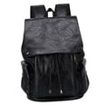 thumbnail image 3 of Mochila para ordenador portátil Mochila resistente al desgaste de cuero PU para viajes diarios a la oficina y senderismo, 3 of 8