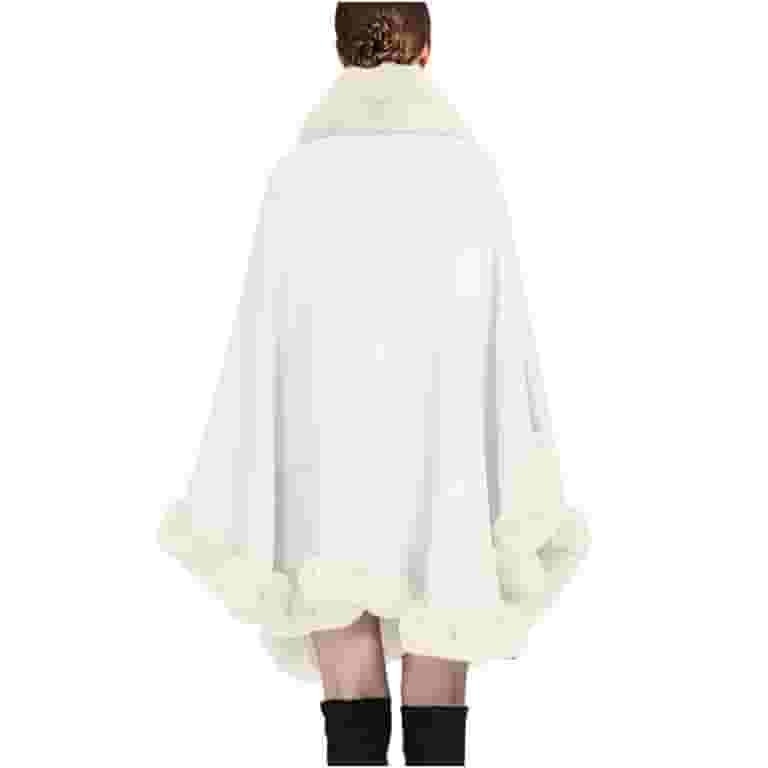 送料無料 通販 激安 Hfyihgf Women's Trim Fur Faux Cardigan, Shawl Oversized Clothing