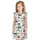 thumbnail image 1 of Fotbe Camping Caravan 2 Vestido de Dormir para Niñas de 3 a 10 Años, Mangas Cortas, Estilo Princesa, Pijama Camisón con Mangas Voladas-XX-Large, 1 of 6