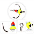 thumbnail image 4 of Naiovety 5 uds 8 # anzuelo de pesca de acero de alto carbono gancho de tres mordazas buena mano de obra aparejos de pesca portátiles para accesorios de Pescar No.1 Naiovety OD010442-01, 4 of 6