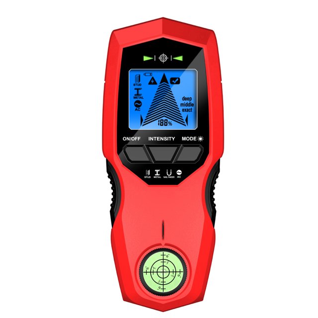 Amdohai LCD Backlight Display Digital Wall Detector Metal Sensor Wood Stud Finder AC Cable Scanner Three