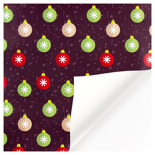 1PCs ( 70cmX50cm, 4.11 Square Feet)Single-sided Christmas Wrapping Paper, Classic Santa Claus And Other Patterns
