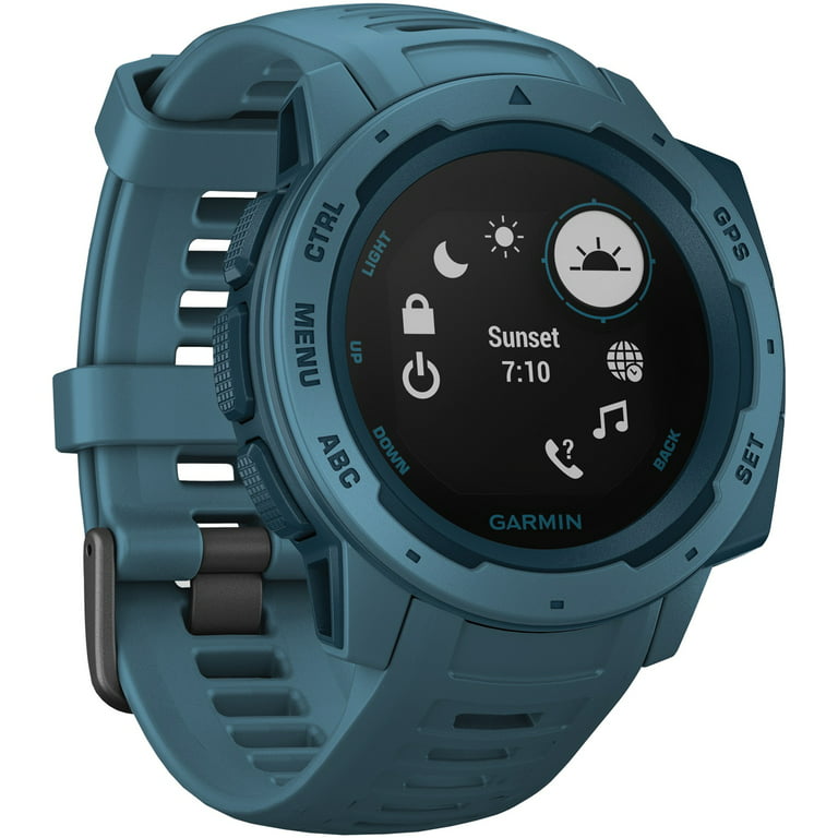 inaktive harpun Pengeudlån Garmin Instinct™ - Rugged GPS Watch, Lakeside Blue - Walmart.com
