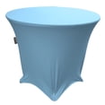 thumbnail image 1 of LA Linen Round Spandex Tablecloth, 36-Inch Round 30-Inch High, Blue Light, 1 of 1