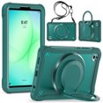 thumbnail image 2 of XYX For Samsung Galaxy Tab A9/ Tab A11 Case 8.7 inch, 360 Rotating Hand Grip, Shoulder Strap, Heavy Duty Drop Protection, Green, 2 of 7