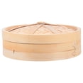 thumbnail image 1 of EeaseCA 1 Set Handmade Bamboo Steamer Kitchen Food Steamer with Lid Cooking Tool, 1 of 7