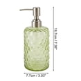 thumbnail image 4 of 1 Pc Simple Cylindrical Soap Pump Dispenser for Bath 500ml Green Silver Tone, 4 of 6