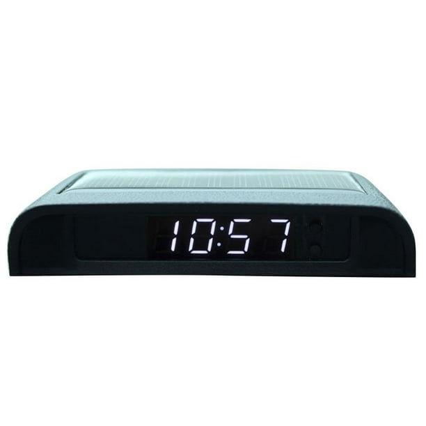 Yannee Car Clock, Car Digital Solar Clock Car Thermometer Dashboard