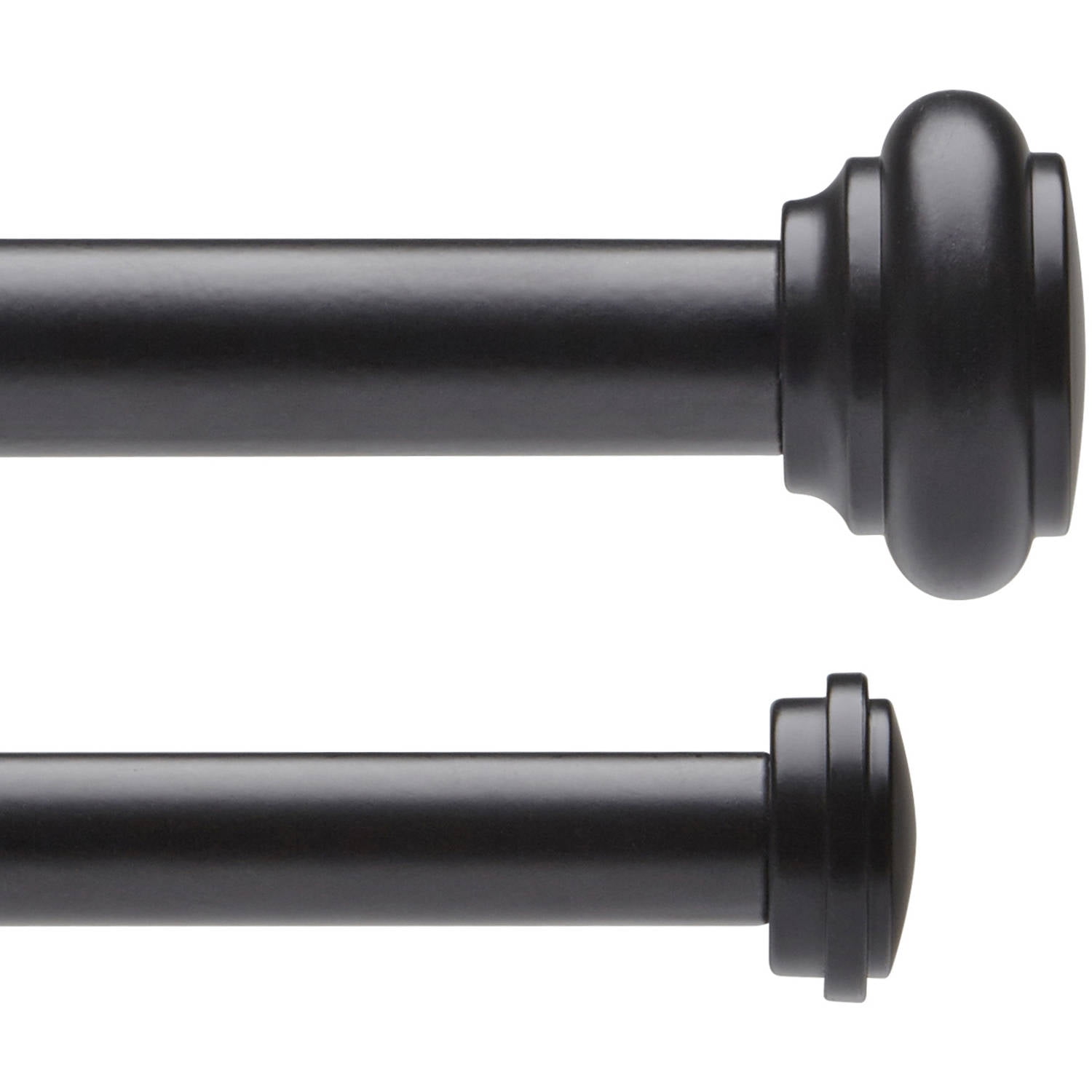 *Double Curtain Rod* 1" OD #10-67 choose from 4 colors and 5 sizes 28-240 inch 