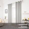 thumbnail image 3 of Deconovo Grommet Blackout Curtains 2 Panels, Noise Reducing, Grayish White, 42W x 63L Inch, Thermal Insulated Energy Saving Window for Dining Room, 3 of 6