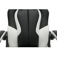 thumbnail image 6 of OFM Essentials Collection High-Back Racing Style Bonded Leather Gaming Chair, in White (ESS-3086-WHT), 6 of 11