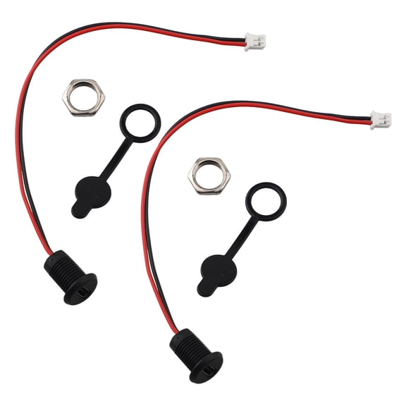 High Current Charging Socket Usb Female Type-C Waterproof Connector 2Pcs