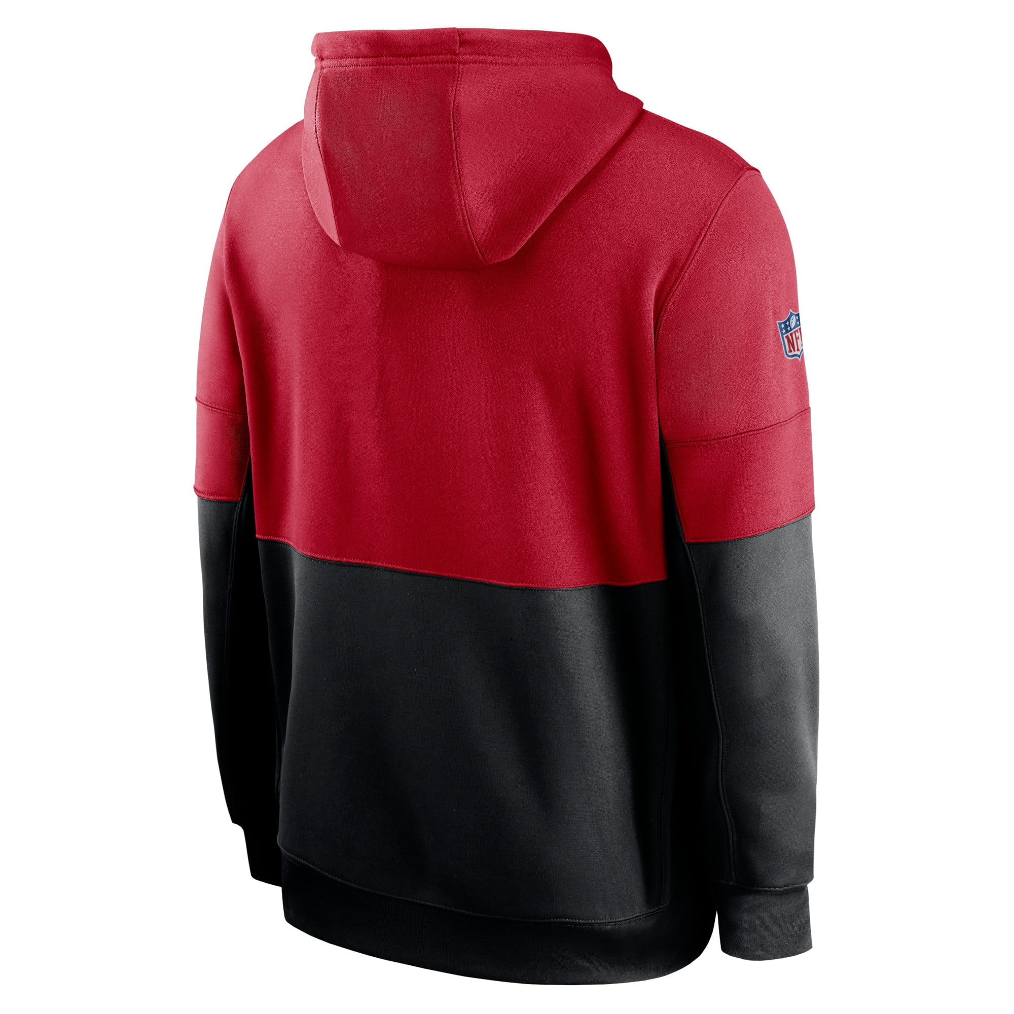 men's san francisco 49ers nike black sideline team logo performance pullover hoodie