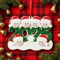 thumbnail image 4 of Dserfhy Personalized Christmas Ornaments 2025 Custom Family of 2/3/4/5/6 Snowman Ornaments for Xmas Tree Decor, 4 of 7