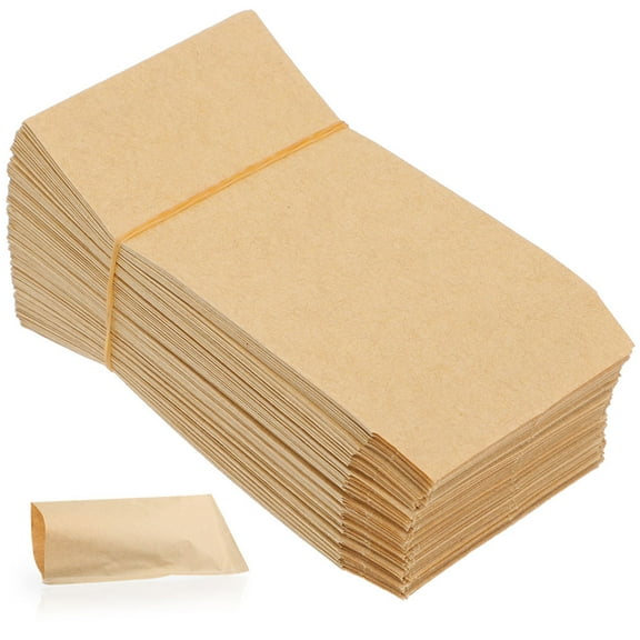 BESTYASH Brown Kraft Paper Seed Envelopes 100 Pack - Back to School Bags for General Use and Storage
