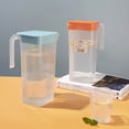 thumbnail image 3 of sruoe Pitchers for Beverages, Pitcher with Lid, Large Capacity Kettle, Juice Pitcher, Handle Water Pitcher for Iced Tea Coffee, Juice Jug, Dishwasher Safe Cold Water Pot, Lemonade, Plastic, 3 of 7