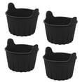 thumbnail image 5 of ELAYARD 4Pcs Black Silicone Muffin Molds for Air Fryer Reusable Nonstick Baking Accessories, 5 of 6