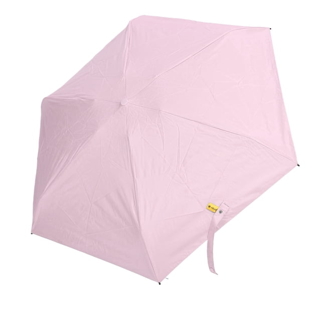 M Buder Mini Paraguas Plegable de Viaje Protección Solar y Lluvia Compacto 5 Pliegues Portátil para Exteriores, Paraguas de Bolsillo (Rosa), 23 cm / 9 inches