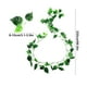 thumbnail image 3 of Hojas artificiales de plástico, decoración verde uva, juego de 12 piezas, detalles realistas para jardín, para oficina en casa, decoración de ventanas, soporte para plantas artificiales,, 3 of 8