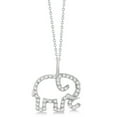 thumbnail image 2 of Elephant Diamond Pendant Necklace 14K White Gold (0.22ct), 2 of 2