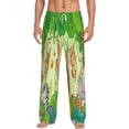 thumbnail image 2 of Kdxio African Animals in the Jungle Print Men's Sleep Pajama Pant Lounge Pants with Pockets, 2 of 8