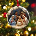 thumbnail image 6 of SRUILUO Nativity Christmas Tree Decorations, Christmas Easter Nativity Scene Ornaments, Acrylic 3D Hanging Ornament Pendant for Xmas Tree Birth of Jesus Christian Decor Religious Gifts, 6 of 6