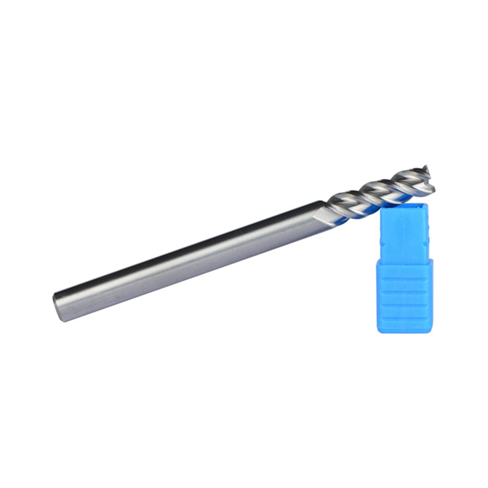 5pcs D6-6-75 Tungsten Steel End Mills 3-Flute Flattened Head Milling Cutters Carbide End mills HRC45 Suitable for Aluminum