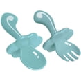 thumbnail image 2 of Juego de cucharas y tenedores para bebés Juego de cubiertos para bebés de fácil agarre Cuchara y tenedor de entrenamiento para la autoalimentación del bebé, 2 of 8