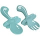 thumbnail image 2 of Juego de cucharas y tenedores para bebés Juego de cubiertos para bebés de fácil agarre Cuchara y tenedor de entrenamiento para la autoalimentación del bebé, 2 of 8