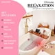 thumbnail image 3 of Alfombra de baño con burbujas SereneLife, portátil, spa, con LED, color rosa claro, 3 of 7