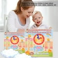 thumbnail image 3 of Reloj de madera educativo para niños, juguete con calendario y fecha, accesorios de aprendizaje preescolar, 3 of 13