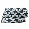 thumbnail image 4 of Penguin Foot Rest, Animal Print Themed Continuous Pattern with Birds, Non-Slip Backing Adjustable Ergonomic Memory Foam Leg Support for Office, Slate Blue Pale Blue, by Ambesonne, 4 of 5