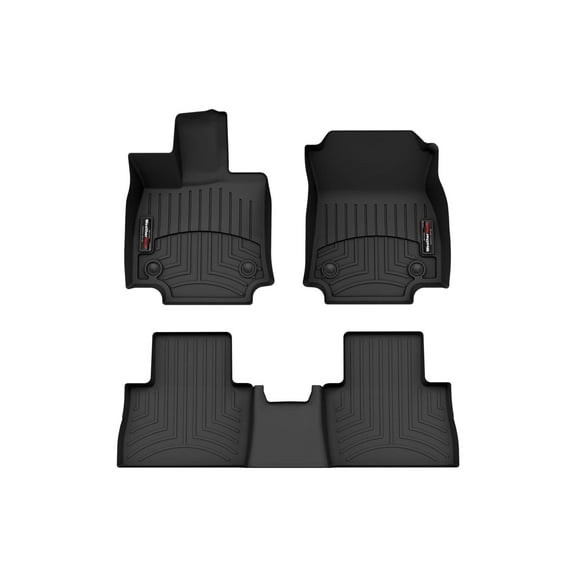 WeatherTech Custom Fit FloorLiners compatible with 2022-2026 Lexus NX - 1st & 2nd Row, Black