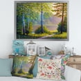 thumbnail image 3 of Designart 'Subtle Sunset Light Through The Trees I' Traditional Framed Art Print, 3 of 4