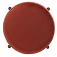 thumbnail image 6 of SAFAVIEH Couture Paisleigh Round Backless Counter Stool, Rust/Black, 6 of 10