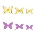 thumbnail image 1 of Leutsin 24 Pieces Of 3D Metal Texture Double-layer Butterfly Wall Stickers, 1 of 2