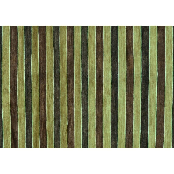 Ahgly Company Indoor Rectangle Abstract Turquoise Blue Modern Area Rugs, 3' x 5'
