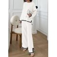 thumbnail image 3 of Conjunto de Suéter de Punto para Mujer PRETTYGARDEN Blanco Mediano, 3 of 8