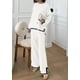 thumbnail image 3 of Conjunto de Suéter de Punto para Mujer PRETTYGARDEN Blanco Mediano, 3 of 8