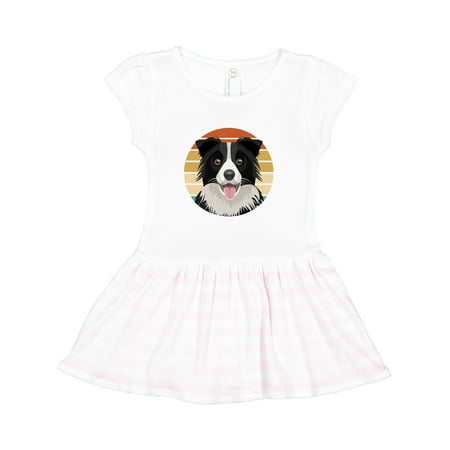 

Inktastic Border Collie Cute Dog Gift Toddler Girl Dress