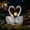 A, variant on Solar Swan Couple Garden Statue, Romantic Heart Shape LED Light, Waterproof Resin Outdoor Decor Sculpture, Night Light for Yard, Patio, 1 Count