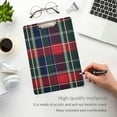 thumbnail image 3 of FORMRS Acrylic Clipboard with Low Profile Clip Standard A4 Letter Size, 12.5" x 9", Warm Tartan Mosaic, 3 of 8