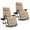 Beige, variant on Costway 2PCS Patio Zero Gravity Lounge Chair Cushion Tray Folding Outdoor Recliner Beige