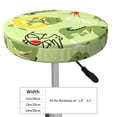 thumbnail image 4 of Disketp Cute Dinosaurs Cartoon Funda Redonda para Taburete, Funda de Cojín para Silla de Bar Suave y Elástica-14 inch, 4 of 7